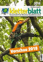 Cover Vorschauflyer Kletterblatt 2018